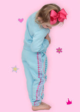 Glitter Smiley Sweat Suit Set