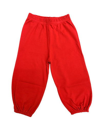 Red Knit Bloomer Pant