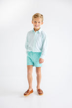 Turks Teal Windowpane Deans List Dress Shirt