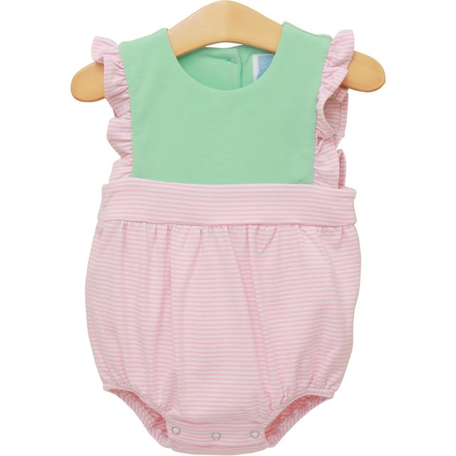 Light Pink Stripe/Mint Frances Bubble