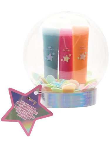 Winter Wonderland Lip Gloss & Bath Confetti Set