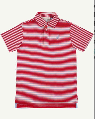 Richmond Red Sumner County Stripe Prim & Proper Polo