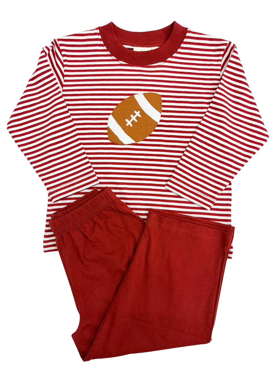 Maroon Stripe Football Pant Set