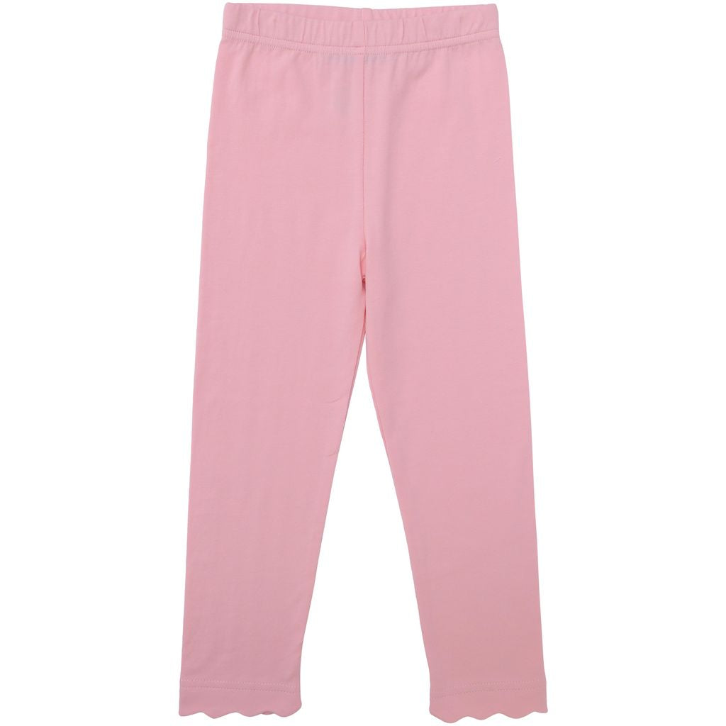 Light Pink Scallop Leggings