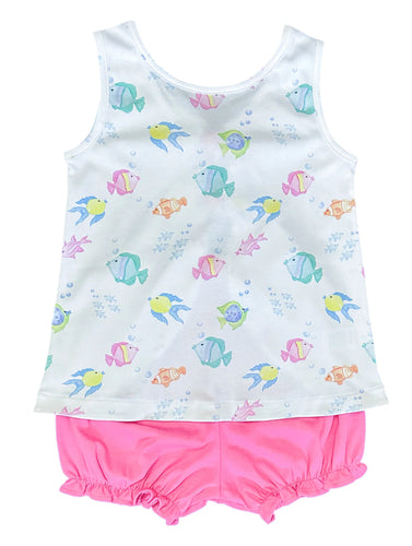 O'Fishally Summer Kinley Ruffle Short Set