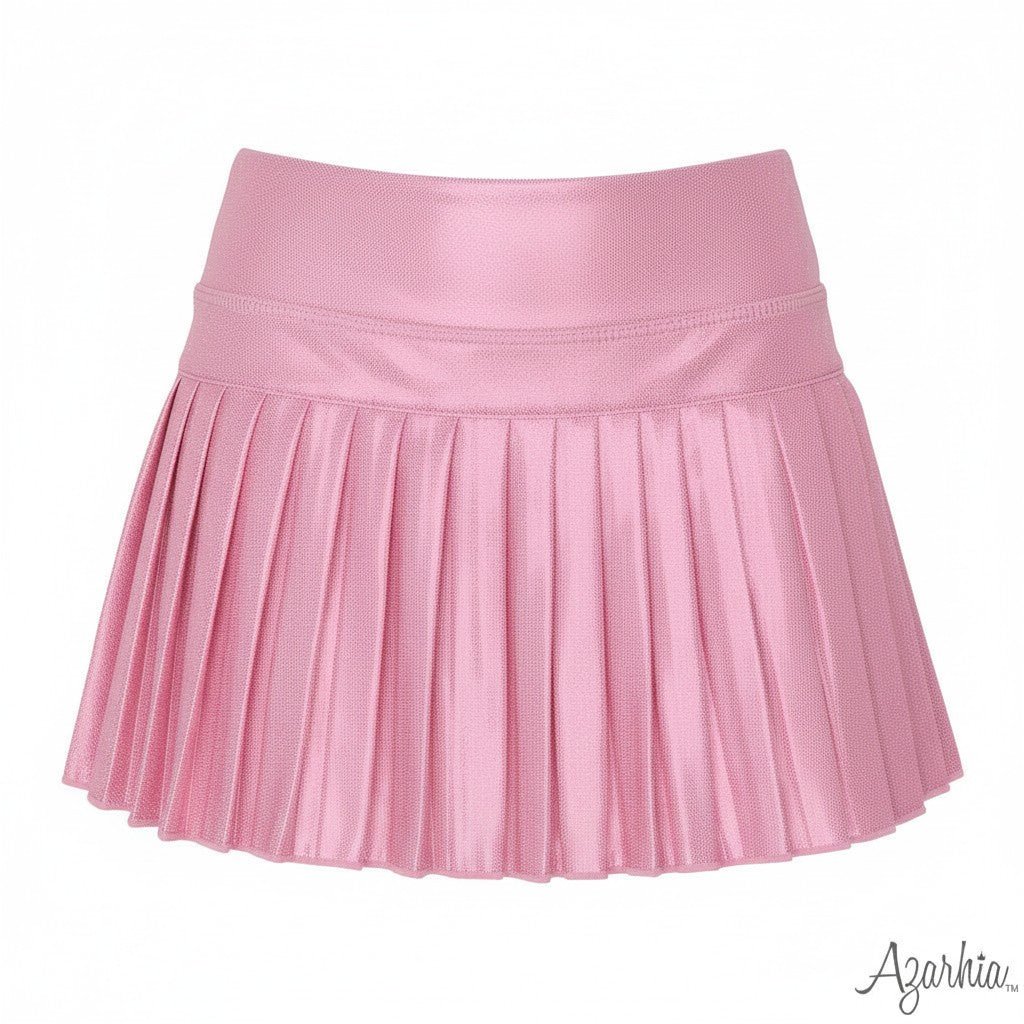 Mini Pleated Skort - Pink Shimmer