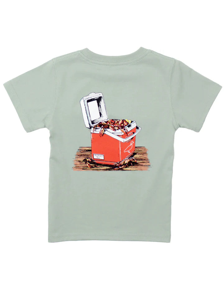 Crawfish Cooler Tee - Chrome Grey