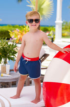 Navy/Red/Blue Tanner Trunks