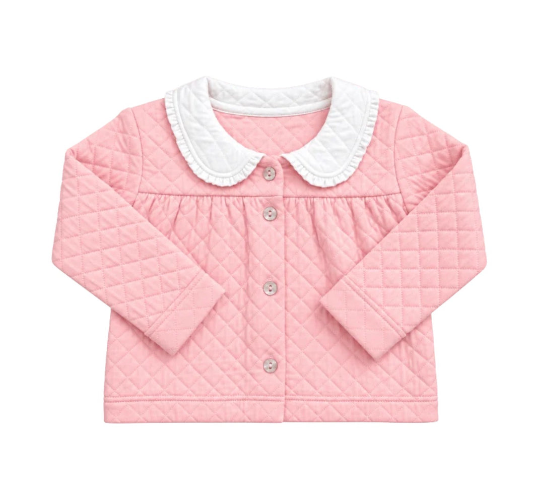Cassie Quilted Coat - Petal Pink
