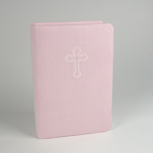 Baby's First Bible - Pink Micro Stripes
