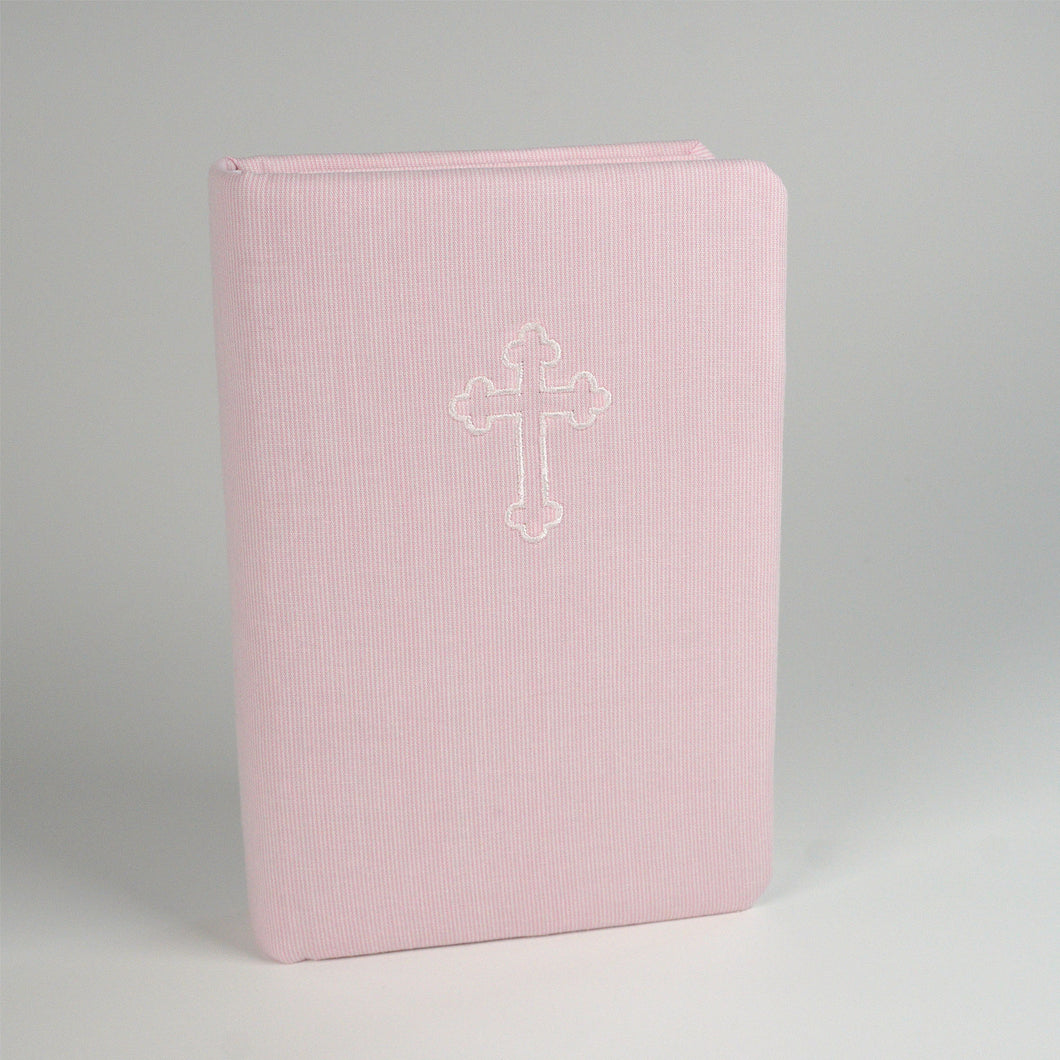 Baby's First Bible - Pink Micro Stripes