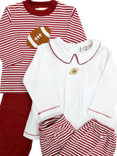 Maroon Stripe Football Bloomer Pant Set