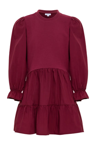 Cece Dress - Cranberry