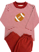 Maroon Stripe Football Bloomer Pant Set