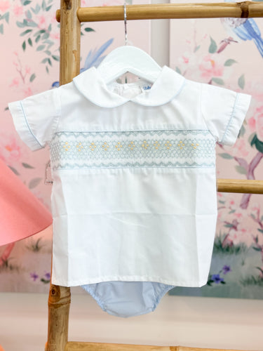 Champ Smocked Diaper Set