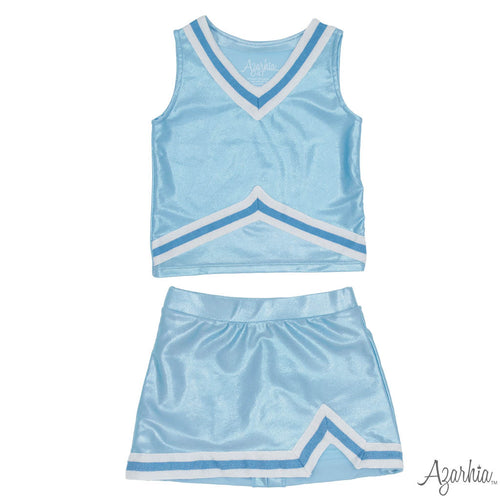 Shimmer Cheer Suit - Light Blue