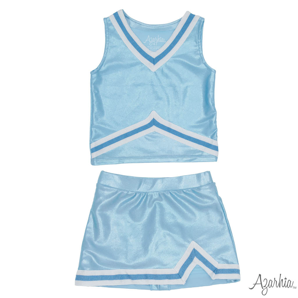 Shimmer Cheer Suit - Light Blue