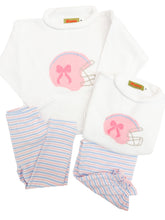 Pink/Blue Stripe Bloomer Pant