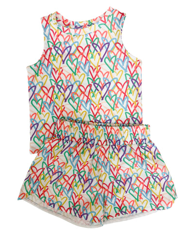 Multi Heart Athleisure Tank Top