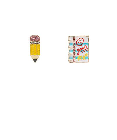 Pencil & Notebook Earrings