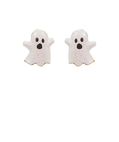 Ghost Enamel Earrings