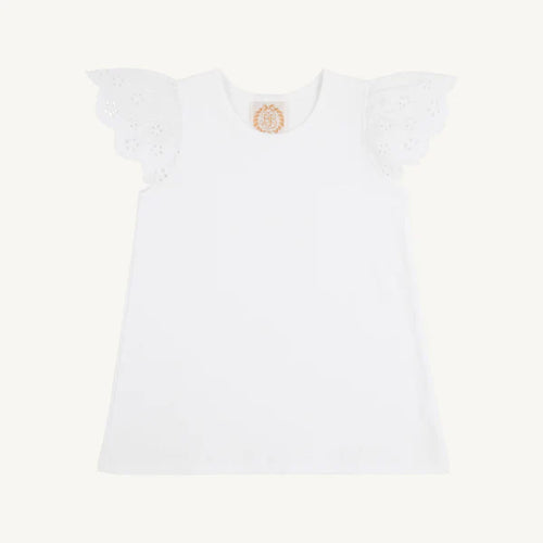Ellen’s Eyelet Top - Worth Avenue White