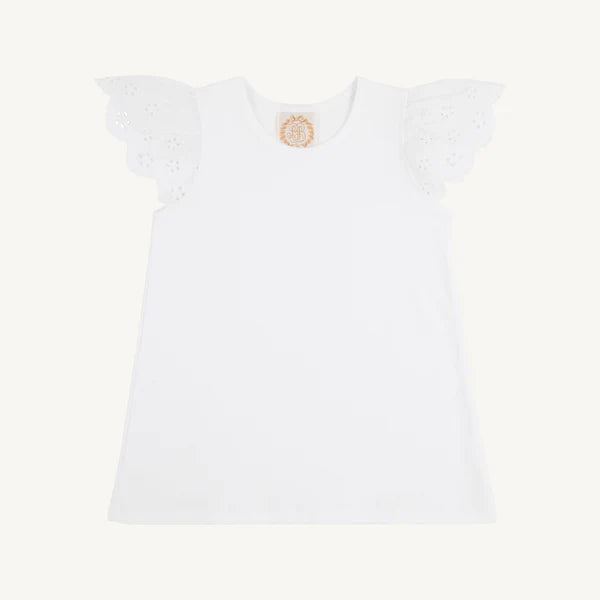 Ellen’s Eyelet Top - Worth Avenue White