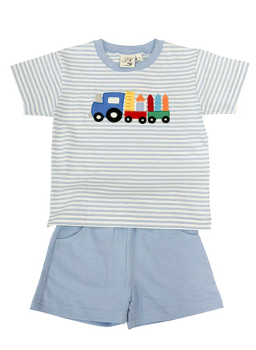 School Supply Train Short Set