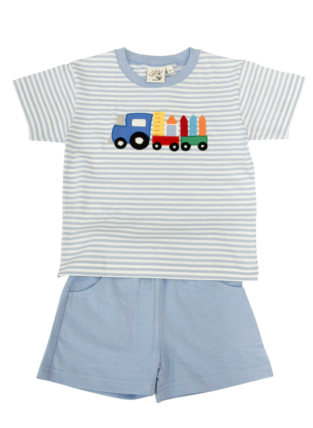School Supply Train Short Set