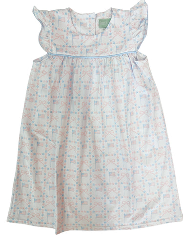 USA Flag & Bows Dress