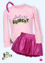 Hot Pink Shimmer Bubble Skort