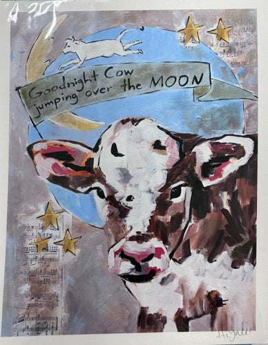 Goodnight Cow Print