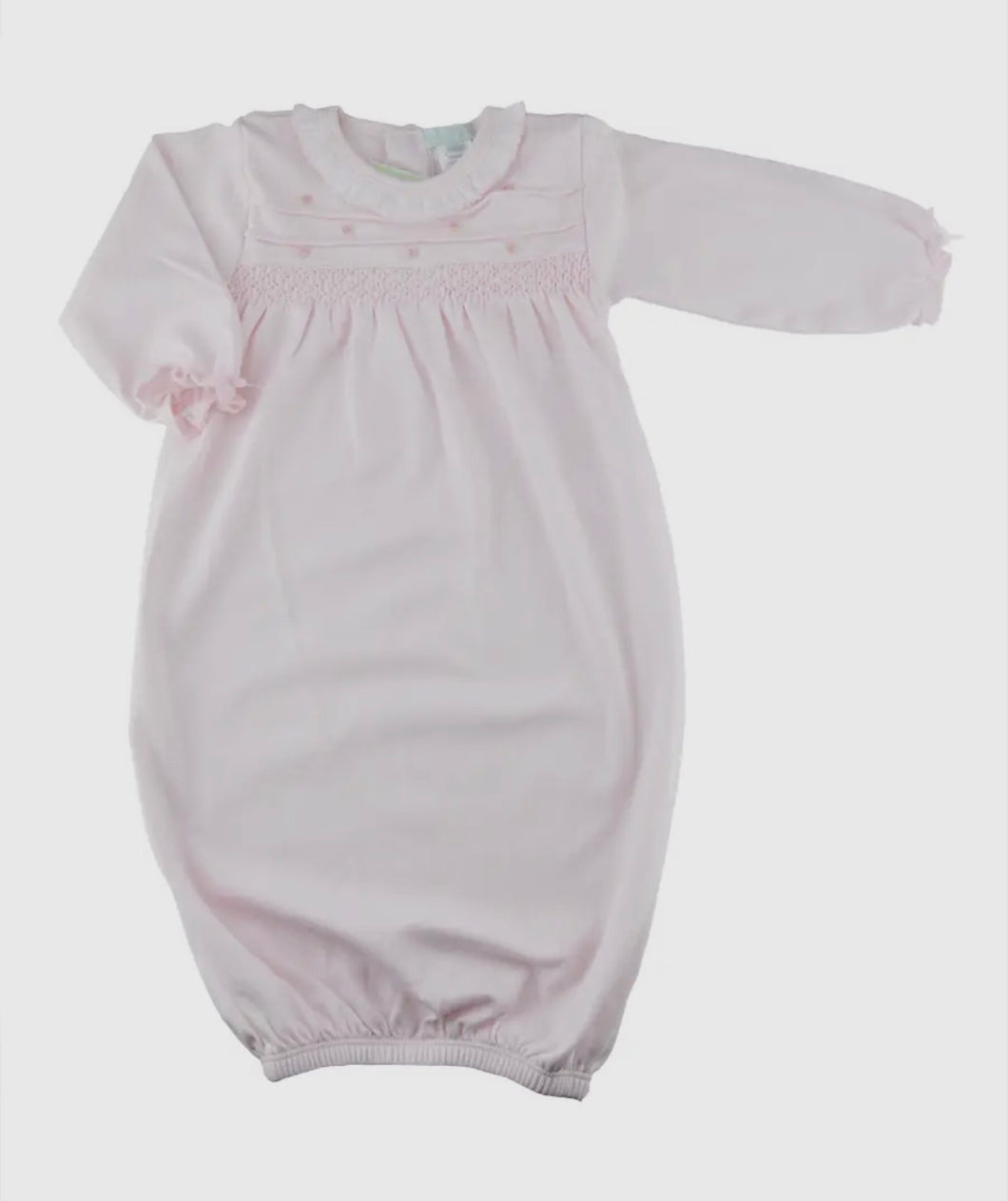 Pink Rosebuds Pima Gown