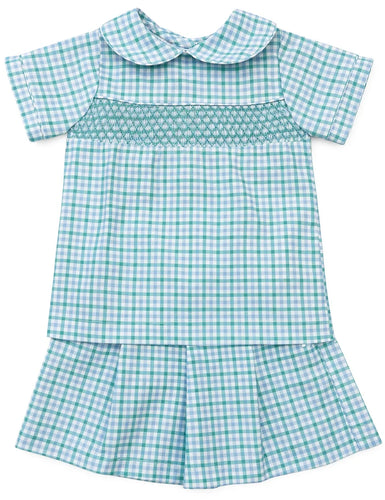 Blue/Green Plaid Jospeh Short Set