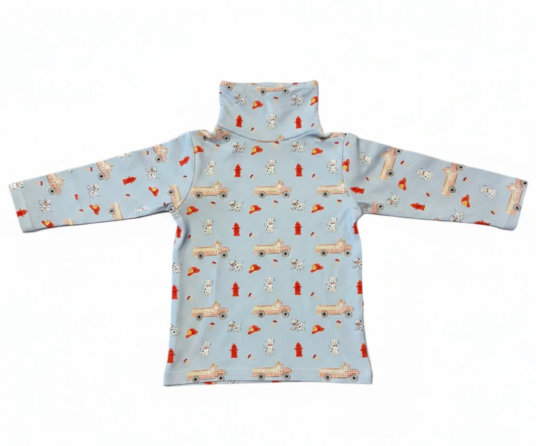 Firetruck Printed Turtleneck