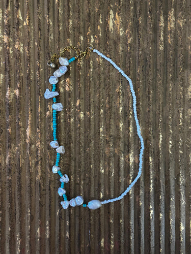 Turquoise Pearl Necklace
