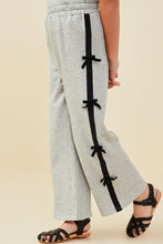 Grey/Black Bow Terry Jogger Set