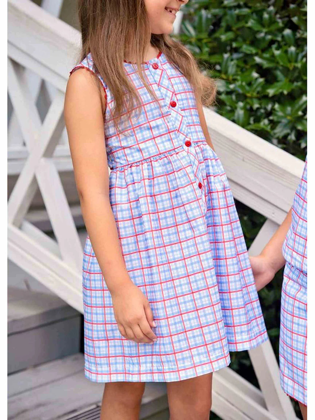 Sammy Dress - Patriotic Plaid