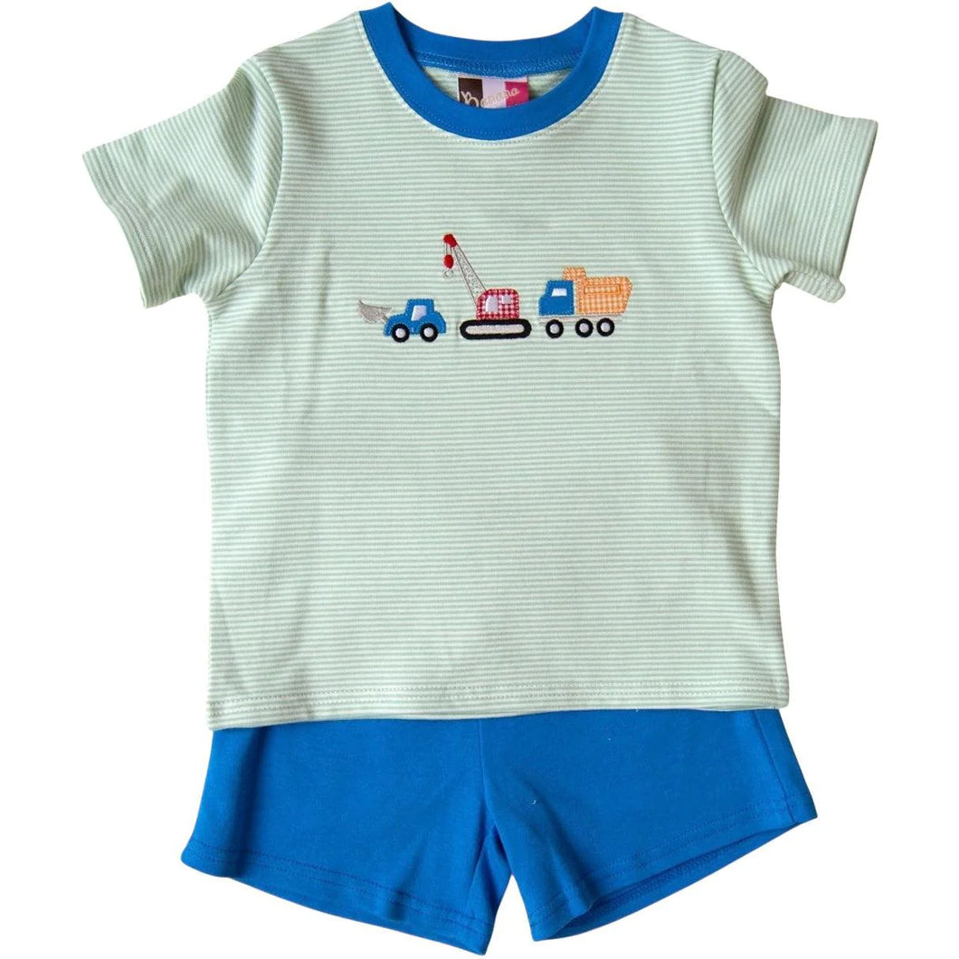 Construction Knit Short Set
