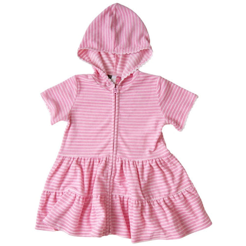 Pink Stripe Swim Cover Up