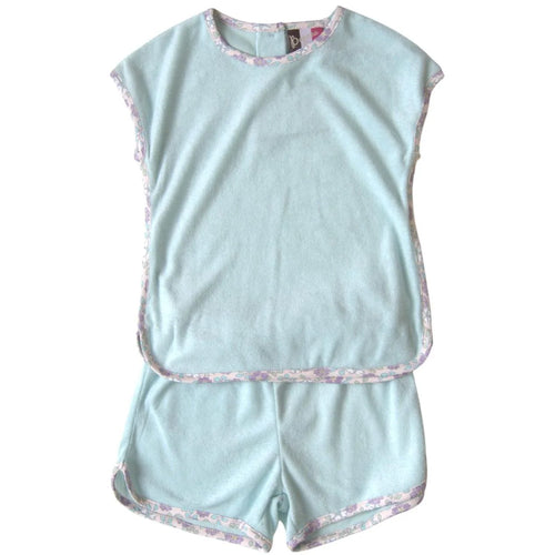 Aqua Luna Terry Short Set