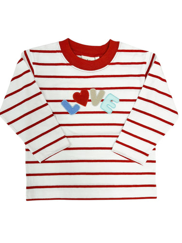 Red Stripe “LOVE” Tee