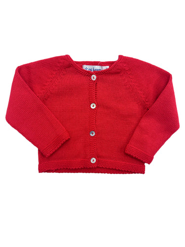 Red Sweater Cardigan