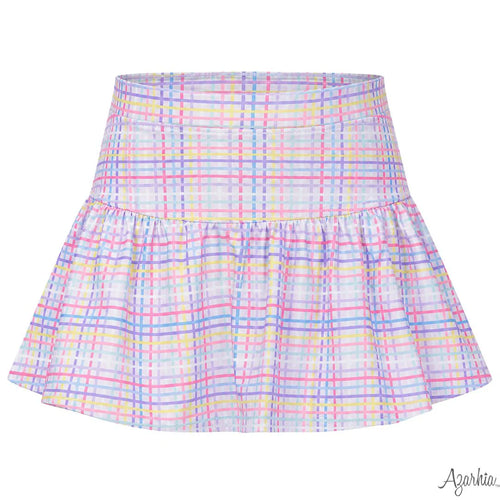 Bright Stripes Gathered Skort