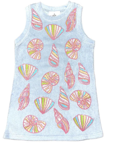 Colorful Shells Terrycloth Dress
