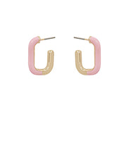 Pink/Gold Paperclip Hoop