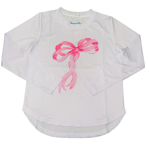 Pink Bow Performance Tee