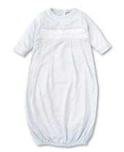 Blue Hand Smocked Sack Gown