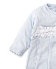 Blue Hand Smocked Sack Gown