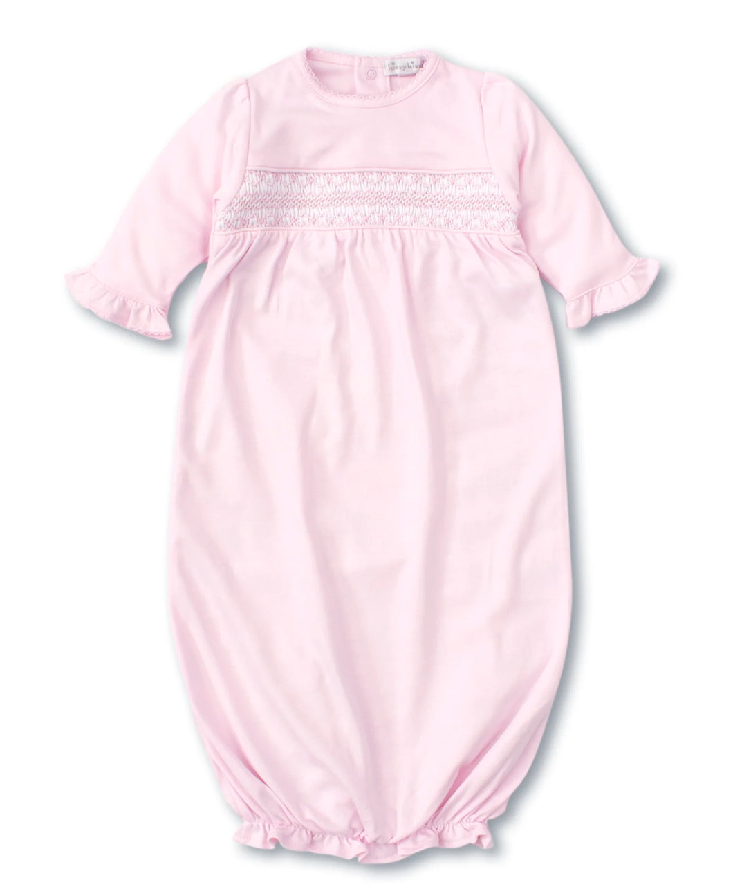Pink Hand Smocked Sack Gown